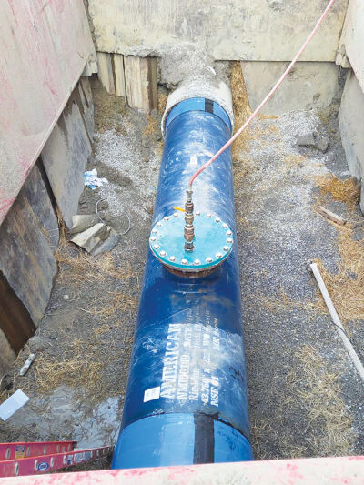   A 42-inch water transmission main that burst in Auburn Hills has now been repaired by the Great Lakes Water Authority.  