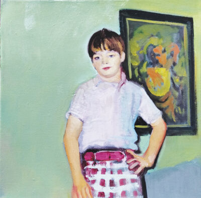  Works in the Anton Art Center include the oil painting “Fancy Pants” by Tom Livo. 
