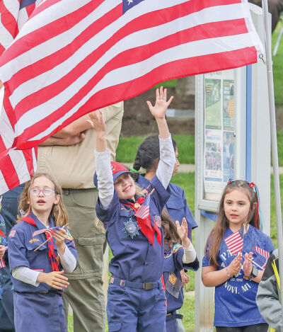  Members of Scouting America Pack 54 in Novi helped to recite the Pledge of Allegiance during the Fuerst Honors ceremony on May 20. 