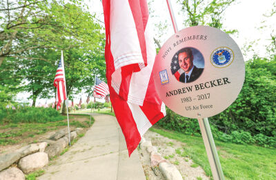  The Trail of Honor at Fuerst Park includes a placard for Andrew Becker. 