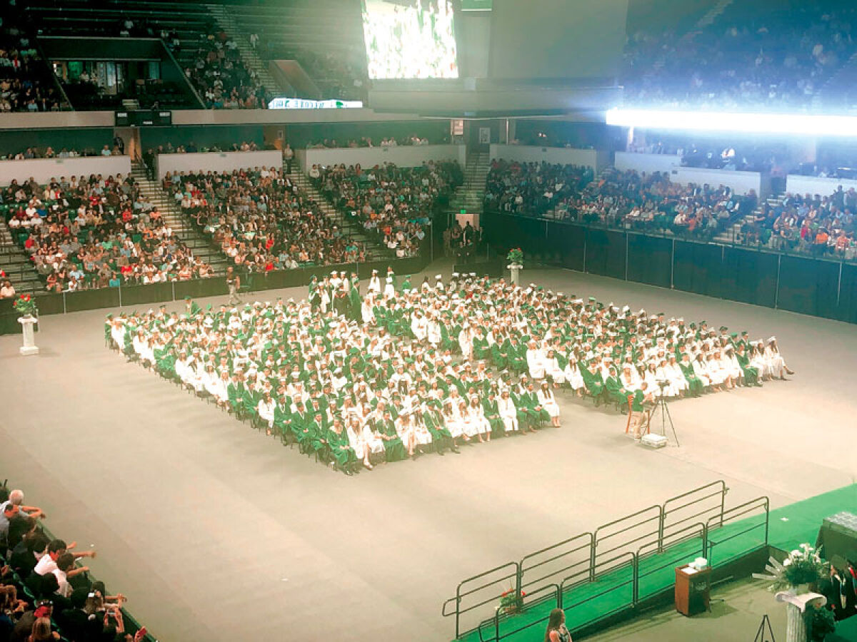  The NHS Class of 2019 graduates in Ypsilanti. 