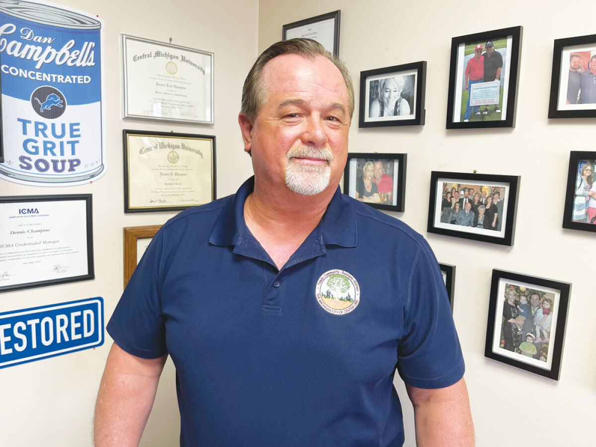  Center Line City Manager Dennis Champine, photographed June 9 in his office, has announced his retirement. 