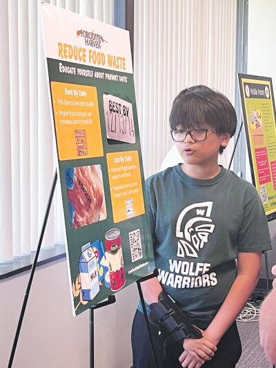  Wolfe Middle School sixth grader Raphael Yasay talks about the advertisement he made for Forgotten Harvest. 