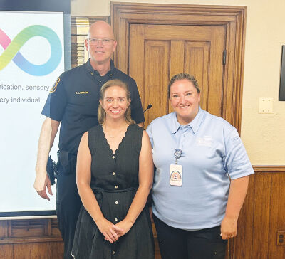  Police Chief Curt Lawson, Sara Grezlik and Kimberly Craighead presented the new program at the Franklin Village Council meeting June 8.  