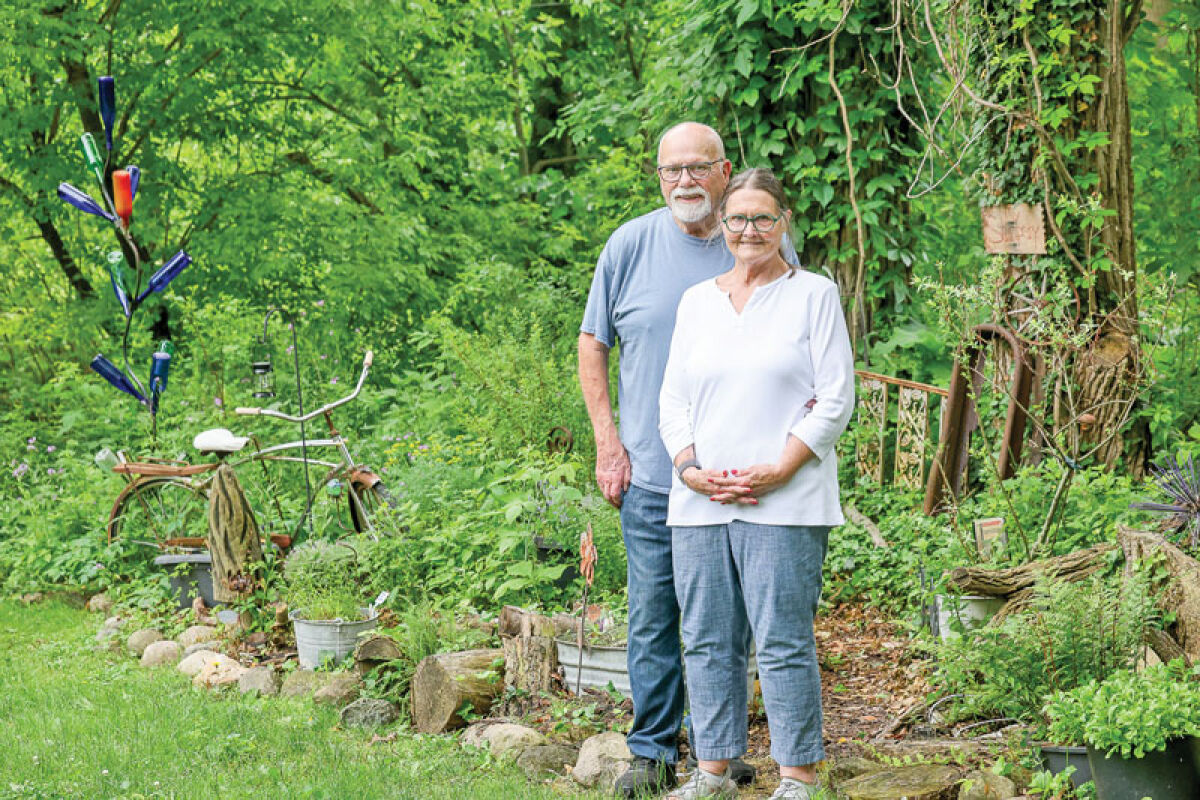 Becky and Mike Thornton will debut their garden at this year’s event. 