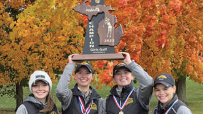  Macomb Lutheran North girls golf took first place in the Michigan High School Athletic Association Division 3 state championship at Michigan State University’s Forest Akers East on Oct. 15. 