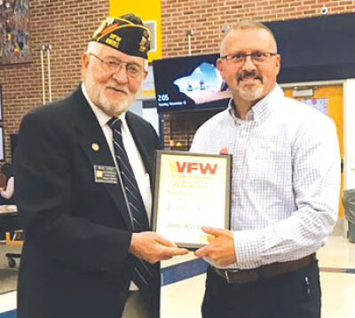  Jim Rodgers, Fraser High School’s band director, was honored Nov. 15. 