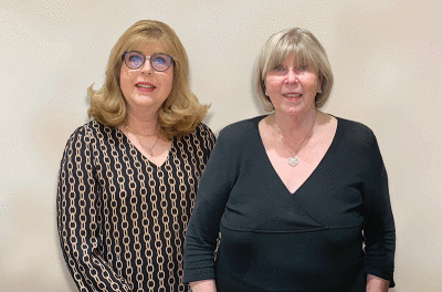  Arleen Allen, right, owner of International  Diamond Jewelers, along with Debbie Sosa, salesperson, look forward to helping customers this holiday season.  