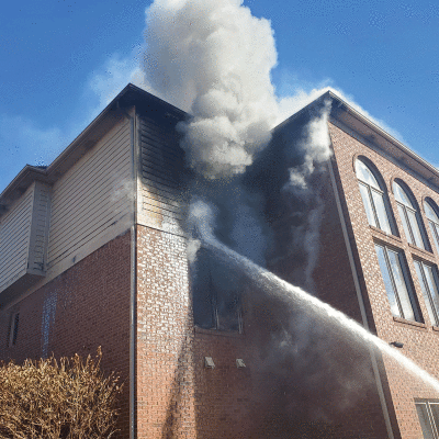  When the Rochester Fire Department arrived at the scene of a fire alarm, heavy smoke was coming from the second floor of a 5,000-square-foot, two-story home Nov. 26.  