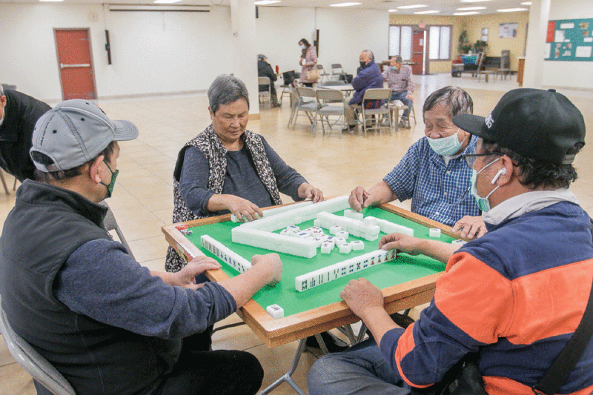  A Cantonese group plays Mahjong at the Chinese Community Center in Madison Heights.  The center is run by the Association of Chinese Americans, which is celebrating 50 years. 