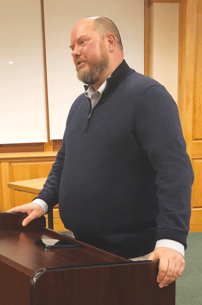  Former Grosse Pointe Park City Attorney Thomas “Jake” Howlett, of Bodman PLC, reflects on his time working for the city he calls home during a Nov. 28 Park City Council meeting. 