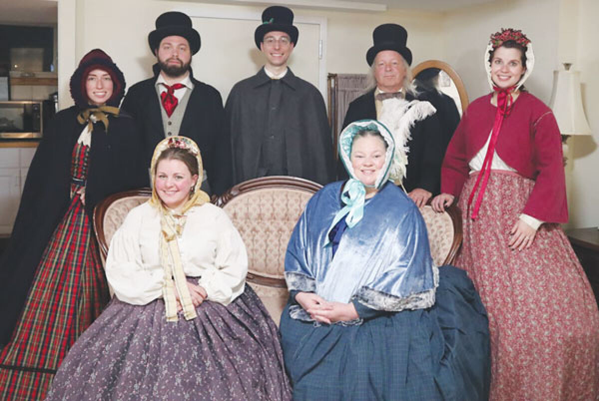  Simply Dickens will perform old-world Christmas music at 7 p.m. Dec. 23 at the Halfway Schoolhouse in Eastpointe. Pictured in back, from left, are Samm Giorlando and Tommy Giorlando, of Warren; Isaac Trevino, of St. Clair Shores; Ken Giorlando, of Eastpointe; and Marlaina Trevino, of St. Clair Shores. In front, from left, are Jessica Bryant, of Marine City, and Heather Thornton, of Huron Township. 