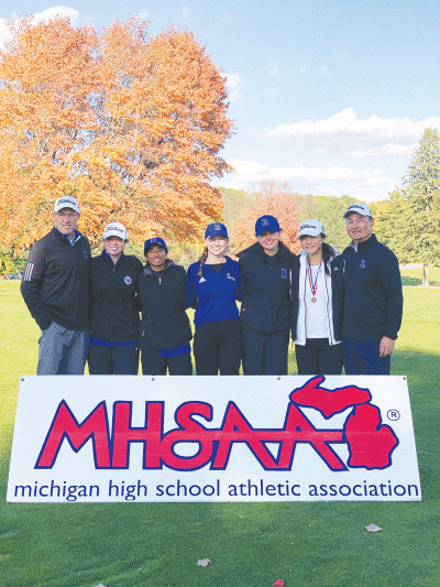  Rochester girls golf took third at the Michigan High School Athletic Association Division 1 State Finals on Oct. 15 at Bedford Valley, in Battle Creek. 