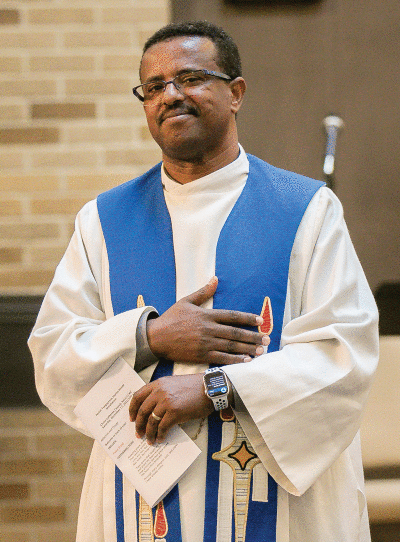  Pastor Tsegayesus Hurisa Hunde has been a minister for more than 28 years in his home country of Ethiopia, Norway and now the United States. He and his family traveled to Warren to begin work at Christ Lutheran Church in December.  