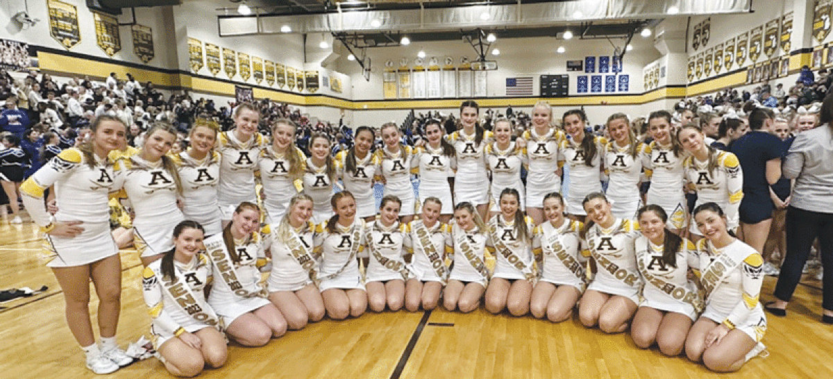  Rochester Adams competitive cheer is searching for its fourth straight state title this season. 