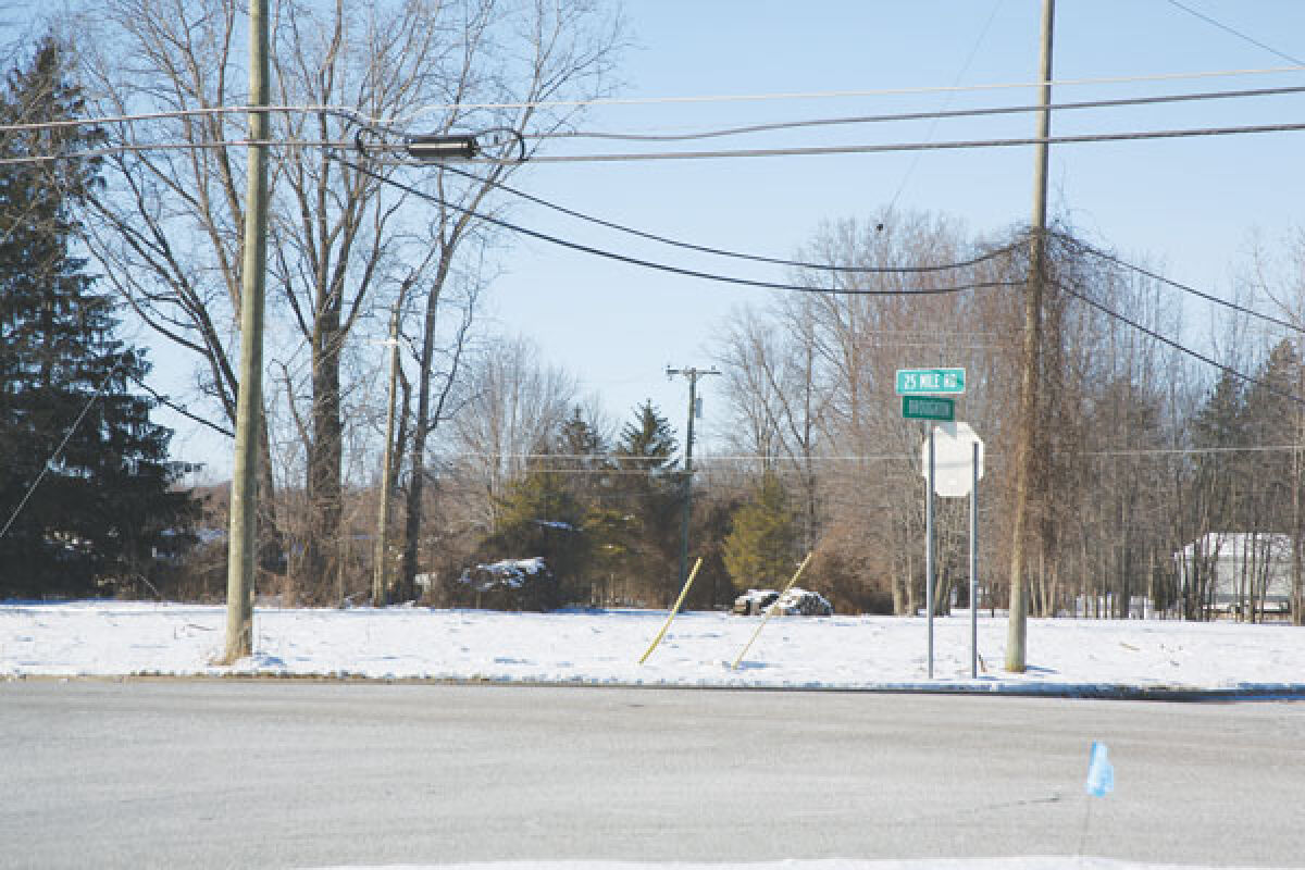 The northwest corner of Broughton and 25 Mile roads became the subject of a discussion at Macomb Township’s Jan. 25 Board of Trustees meeting when seven residents spoke against rezoning it from residential to commercial.  