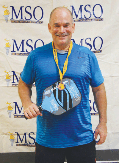  Robert Dunn, of Rochester Hills, will be competing in the Michigan Senior Olympics pickleball event this year. 