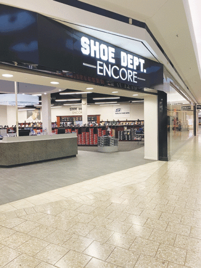  Lakeside Mall’s Shoe Dept. Encore plans to remain as long as possible, according to the store’s manager, Heather Rippin, who added that they will look for another location in the community when the time comes. 