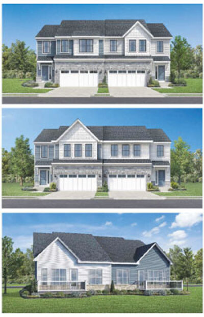  Pictured are renderings of a duplex condominium community that was approved for Walnut Lake Road. 
