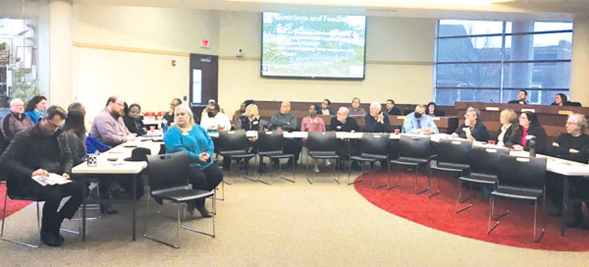  The Eastpointe-Roseville Chamber of Commerce’s coffee hour gave business owners and nonprofit groups a chance to introduce themselves and network. 