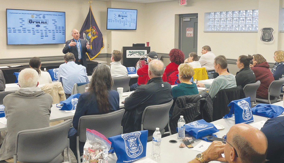  A citizens police academy that has been scheduled for next month offers classroom instruction, police ride-alongs and demonstrations. 