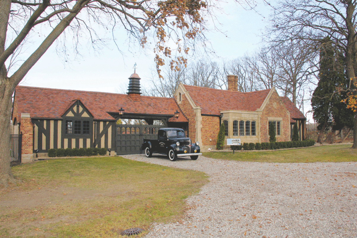  The Gate Lodge entrance to the Meadow Brook estate was completely renovated on both the exterior and the interior.  