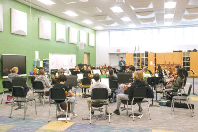  Residents will have an opportunity to cast their votes later this year. Pictured is the strings room at West Bloomfield Middle School. 