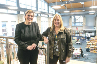  West Bloomfield School District Superintendent Dania Bazzi, left, and West Bloomfield Middle School Principal Amy Hughes are pictured at West Bloomfield Middle School Feb. 27. The West Bloomfield School District is seeking a $148 million bond proposal as part of an election set to take place in May. 