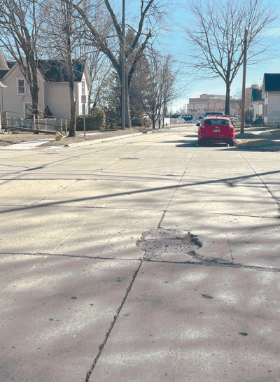  A section of Welts Street in Mount Clemens. The portion of the road between northbound and southbound Gratiot Avenue is being repaired, with nearly 82% of the cost being covered with federal funds.  