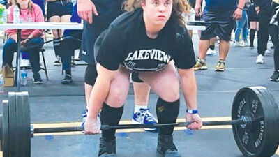  St. Clair Shores Lakeview senior Ava Costales is now the record holder at 395 pounds for dead lift and is also the state record holder for total pounds between squat, bench and dead lift with 905 pounds. 