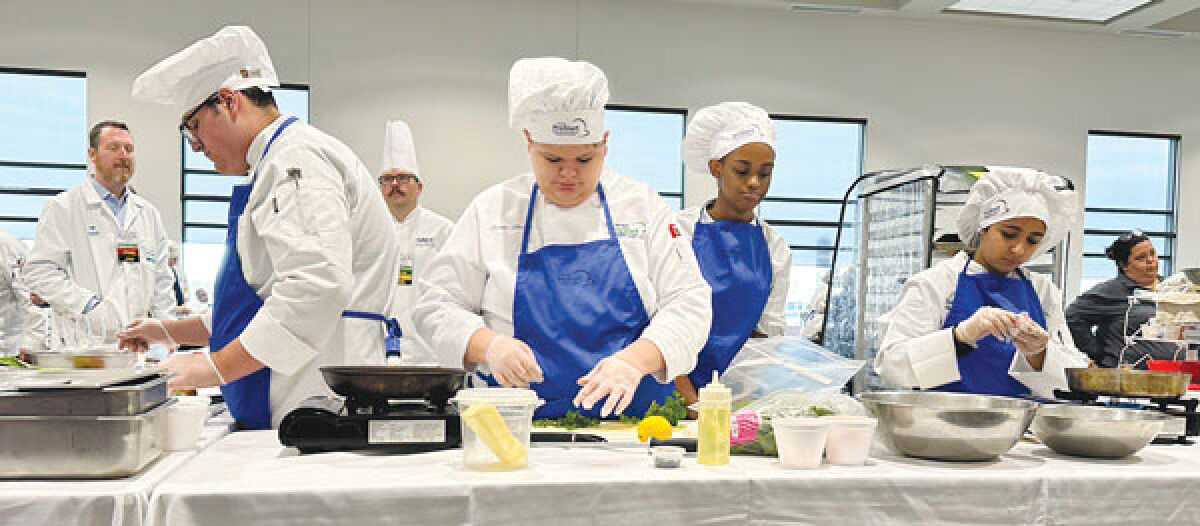  Culinary and hospitality program students from Fraser, pictured, competed in several categories including culinary arts, cake decorating, knife skills, nutrition, tabletop presentation, management and a general quiz bowl at the recent ProStart competition. 