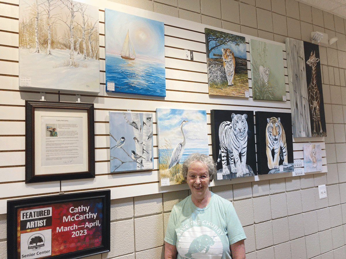  Cathy McCarthy is the Shelby Township Senior Center featured artist for the months of March and April. 