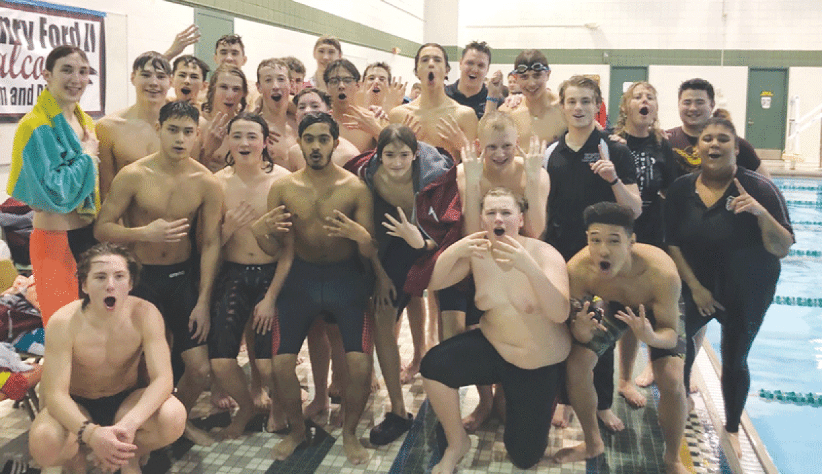 Henry Ford II High School swim and dive won the Macomb Area Conference-White championship Feb. 24-25 at Grosse Pointe North. 