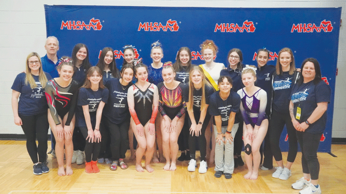  Farmington United gymnastics took third place at the Michigan High School Athletic Association Division I State Finals March 10 at White Lake Lakeland High School. 
