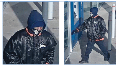  Surveillance video at the PNC Bank on South Chrysler Drive in Hazel Park captured these images of a robbery suspect on March 16. Both the Hazel Park Police and the FBI are investigating. Those with leads on the suspect are asked to call Hazel Park Police at (248) 542-6161. 