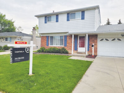  This colonial home in Madison Heights recently was sold on its first day on the market for $306,000. 