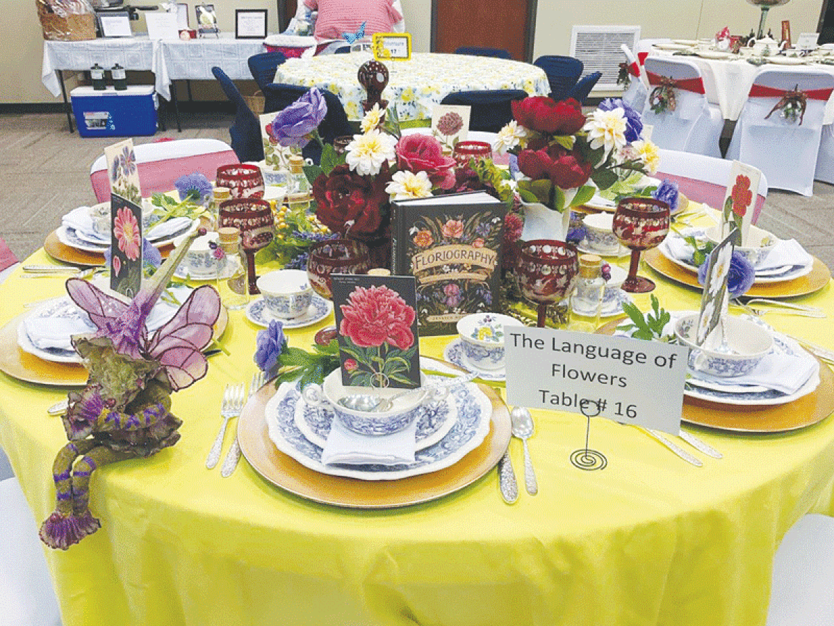  The Yvonne Leslie Pottery Luncheon is a competition in which table-setters design place settings and other table decorations. 