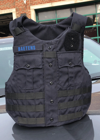  Each vest was custom-made for the officer and has that officer’s name on it. 