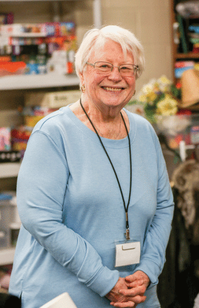   Kathy Hanselman, of Center Line, volunteers every Wednesday at the Thrift Closet. She works behind the scenes, preparing the merchandise to be sold. Hanselman’s husband, David Hanselman, served on the Center Line City Council for 28 years and also was Center Line’s mayor from 2009 until he died in 2015. 