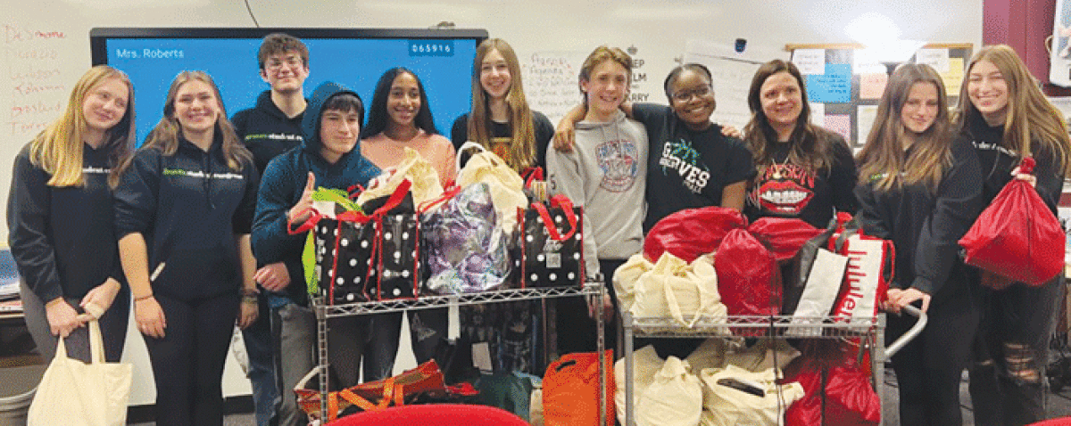  Students at Wylie E. Groves High School completed a passion project that helped provide hygiene products for the community. 