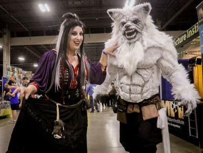  Breanne and Brian Cremean, of Canton, portray Laudna and Chetney from “Critical Role” at last fall’s Motor City Comic Con. 