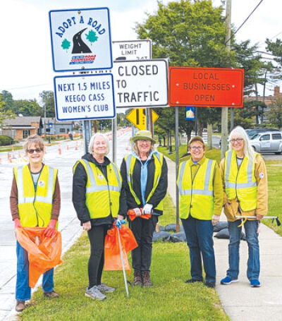  The Keego Cass Women’s Club cleaned up 1.5 miles of road during the fall 2022 cleanup. 