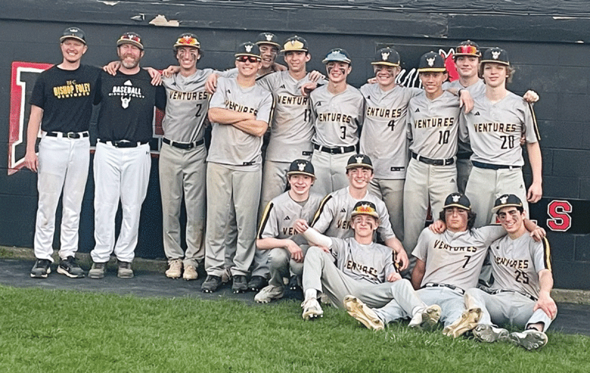  Madison Heights Bishop Foley took both games in a doubleheader against Ann Arbor Greenhills on May 10 at Greenhills High School to claim a share of the CHSL Intersectional league title. 