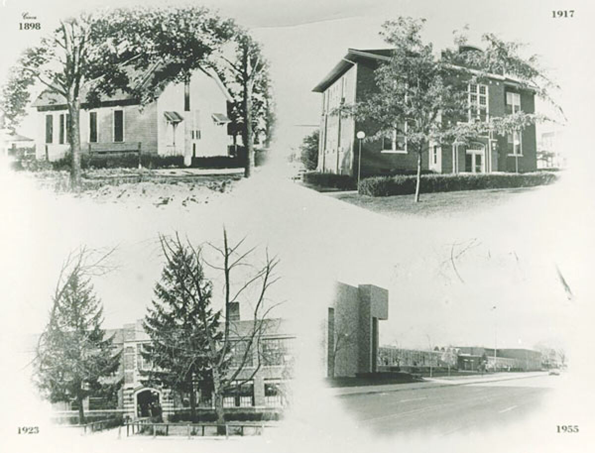 This historical photo shows how the school has progressed and changed over the years. 