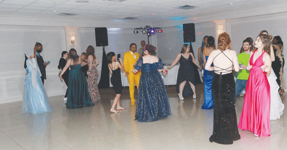  Students from Michigan Great Lakes Virtual Academy enjoy their in-person prom at Shelby Gardens Banquets and Events May 12.  The prom was an opportunity for classmates who usually see each other virtually to socialize. 