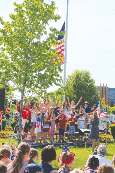  Grosse Pointe Woods’ Memorial Day service in 2016 featured participation by a number of community members, including Scouting troops. 