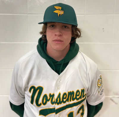  Grosse Pointe North junior Drew Hill was named first team all-state by the Michigan High School Coaches Association after  hitting .444 on the year. 