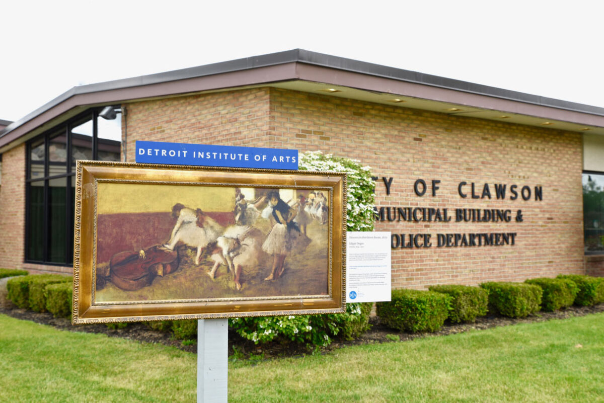  Art reproductions from the Detroit Institute of Arts can be found throughout Clawson as part of the Inside|Out program. 