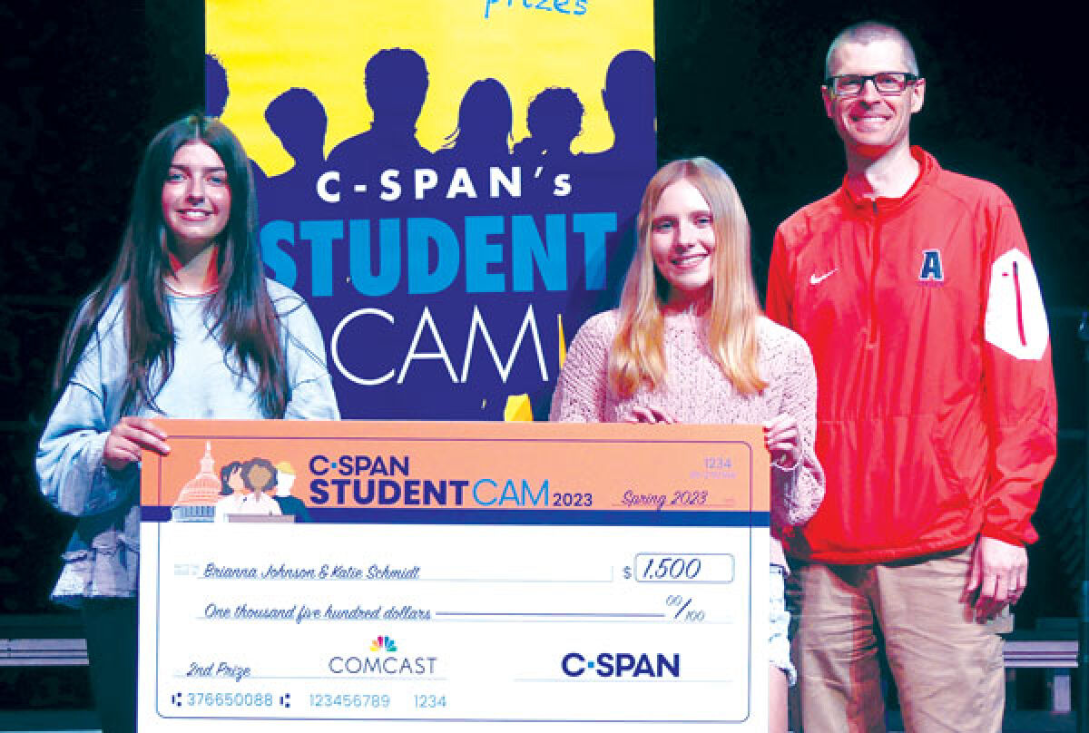  Athens High School juniors Brianna Johnson and Katie Schmidt recently placed second in C-SPAN’s StudentCam documentary competition for their project “Loved to Death” on overcrowding in America’s national parks system. 