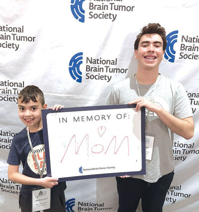  Alec Dorf started a peer-to-peer support group following the death of his mom, Lisa. Dorf is pictured with his younger brother, Zachary. 